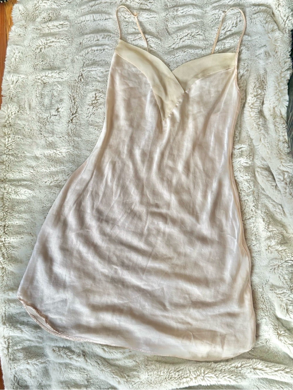 Adagio by Patricia Fieldwalker Light Pink Silk Slip Chemise - made in Vancouver
